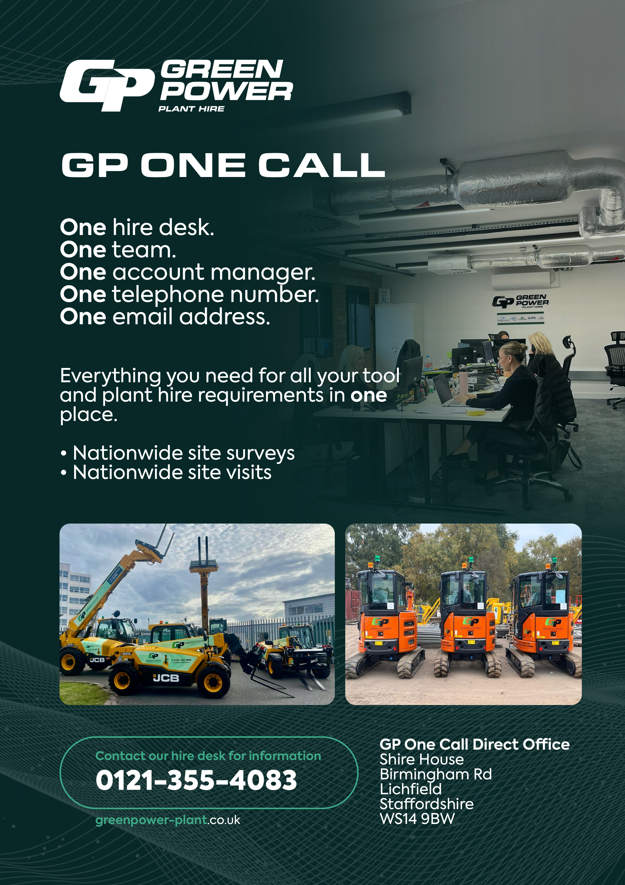 Green Power GP One Call flyer